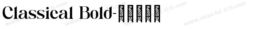 Classical Bold字体转换